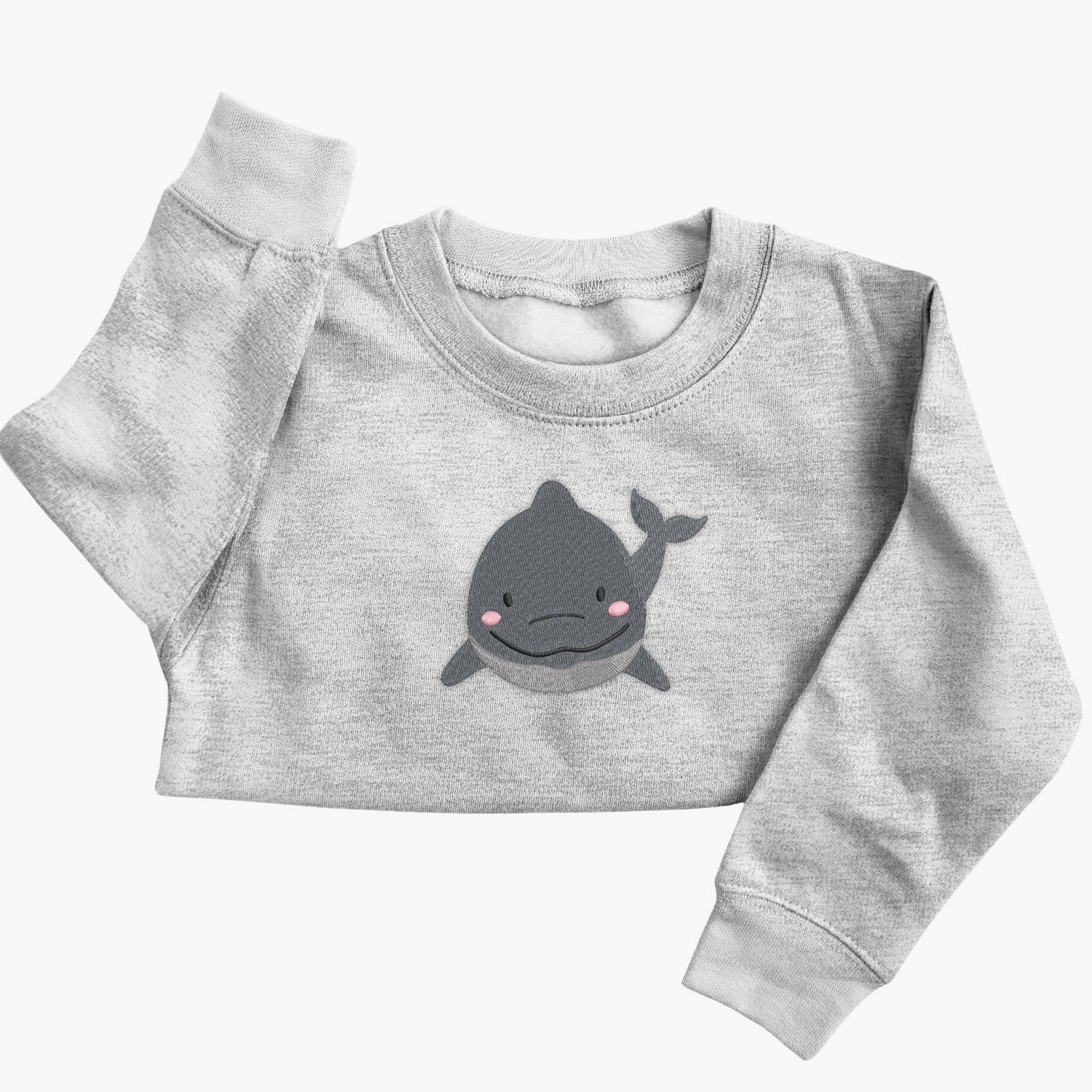 Personalised 'On The Wild Side' Embroidered Children's Dolphin Jumper