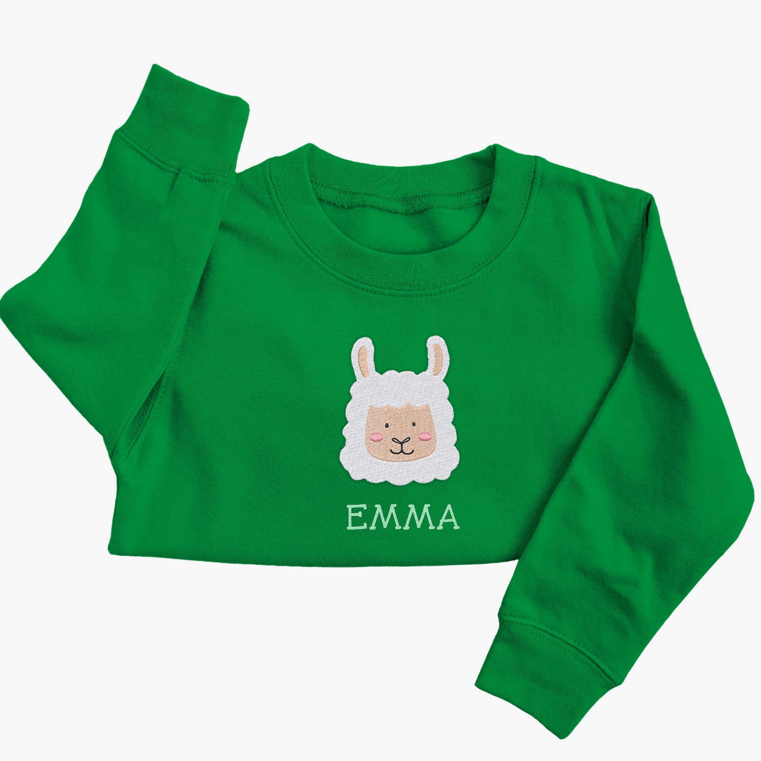 Personalised 'On The Wild Side' Embroidered Children's Alpaca Jumper