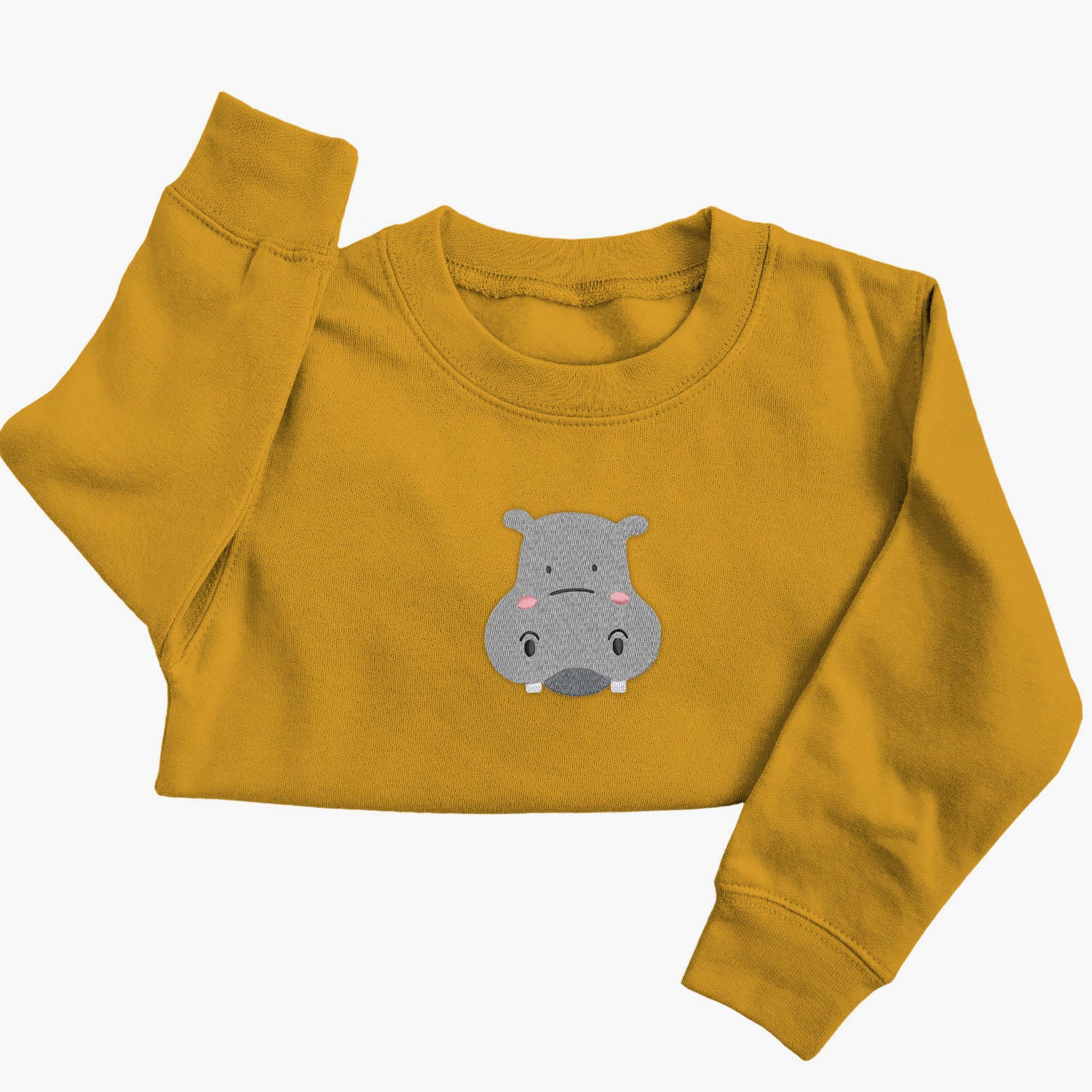 Personalised 'On The Wild Side' Embroidered Children's Hippo Jumper