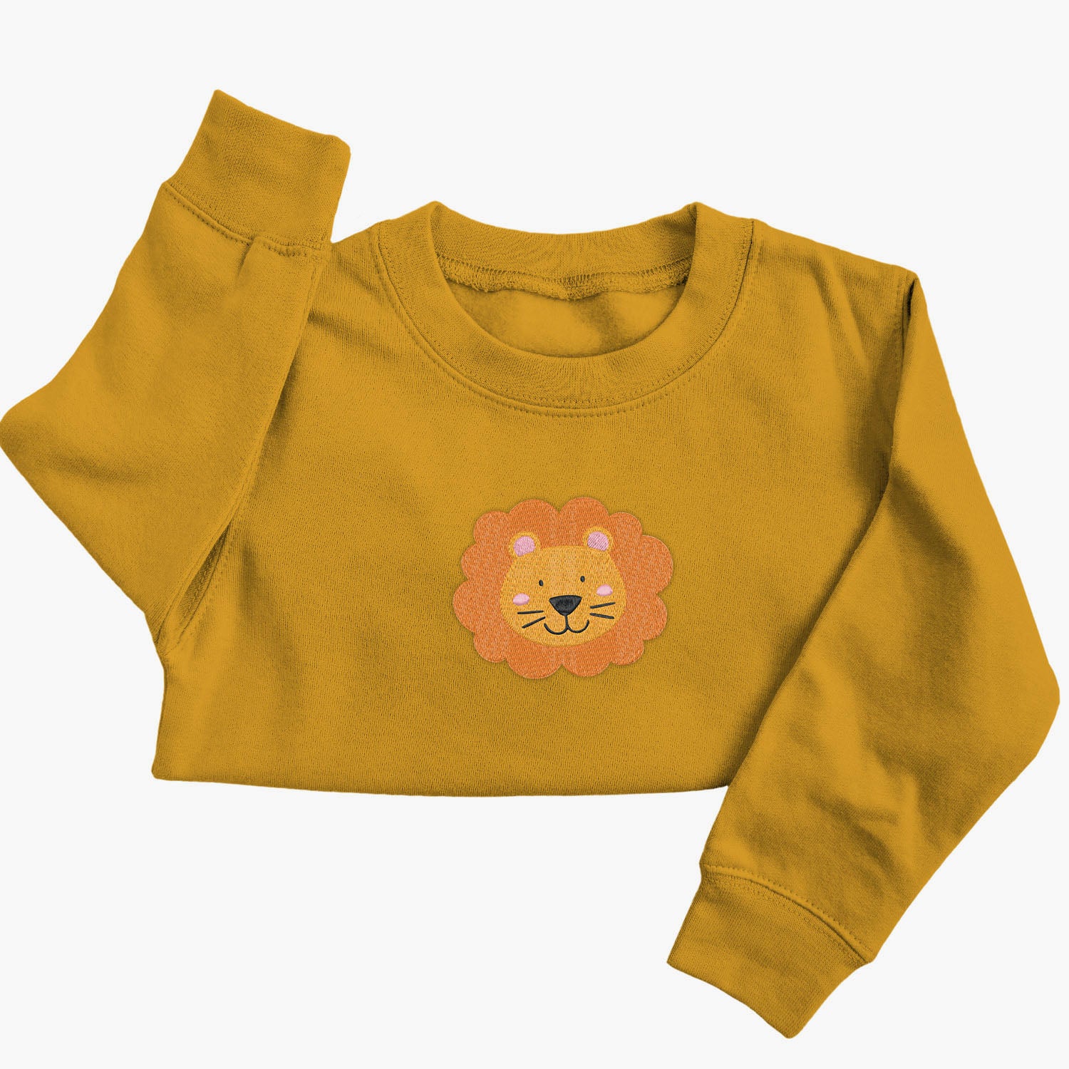 Personalised 'On The Wild Side' Embroidered Children's Lion Jumper