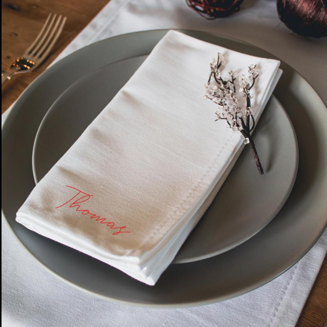 Set of 2 Personalised Napkins