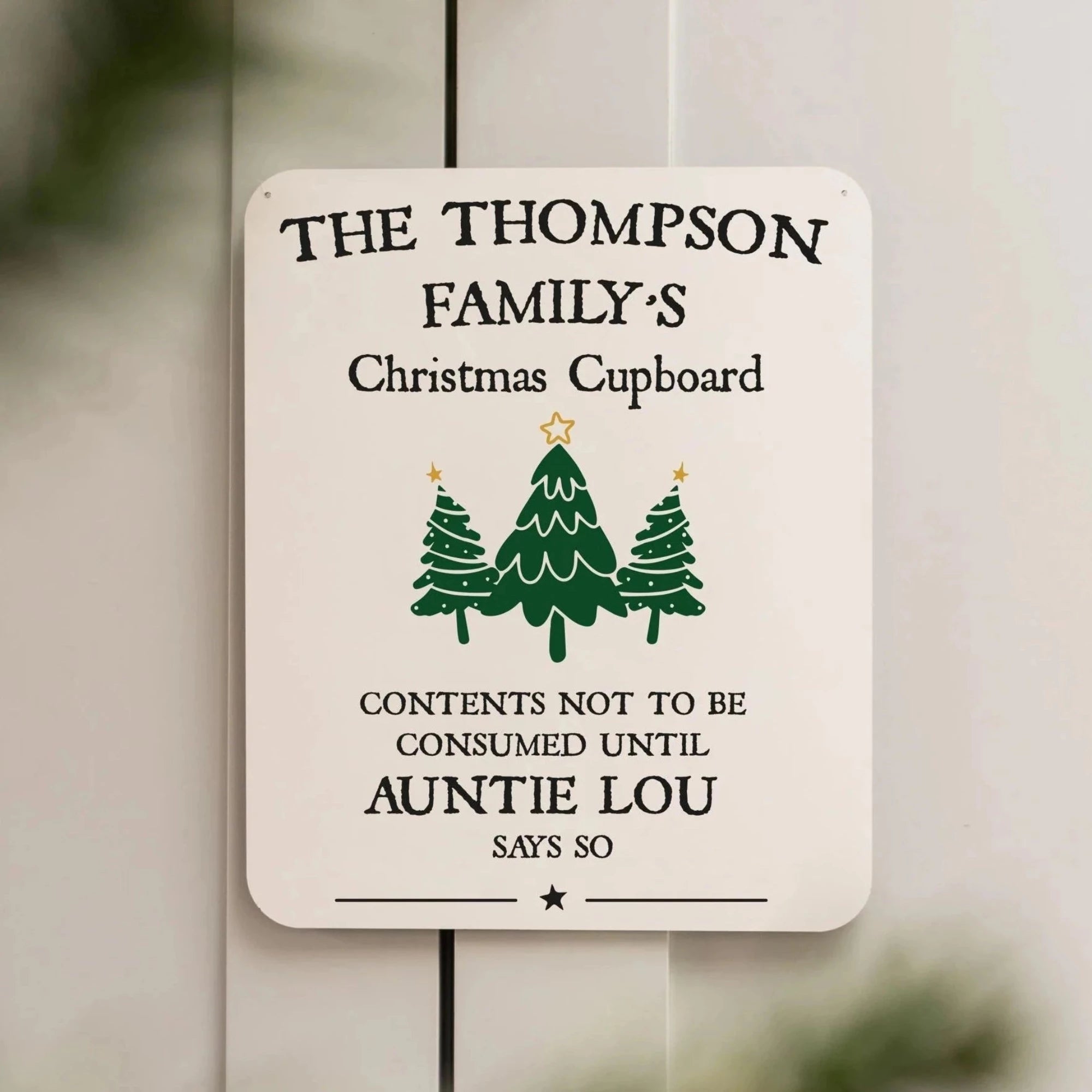 Personalised Christmas Hanging Sign