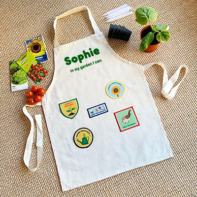 Personalised Gardening Apron Iron On Patches
