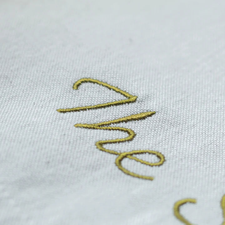 Personalised Embroidered Table Runner