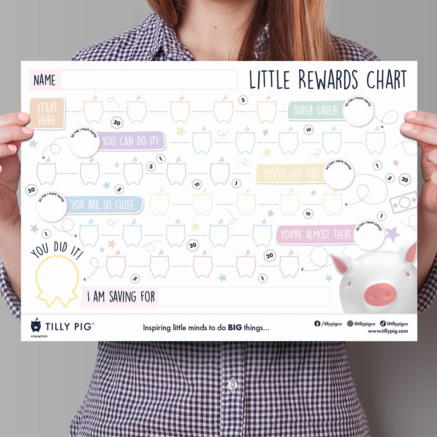 Tilly Pig My Little Rewards Chart & Stickers