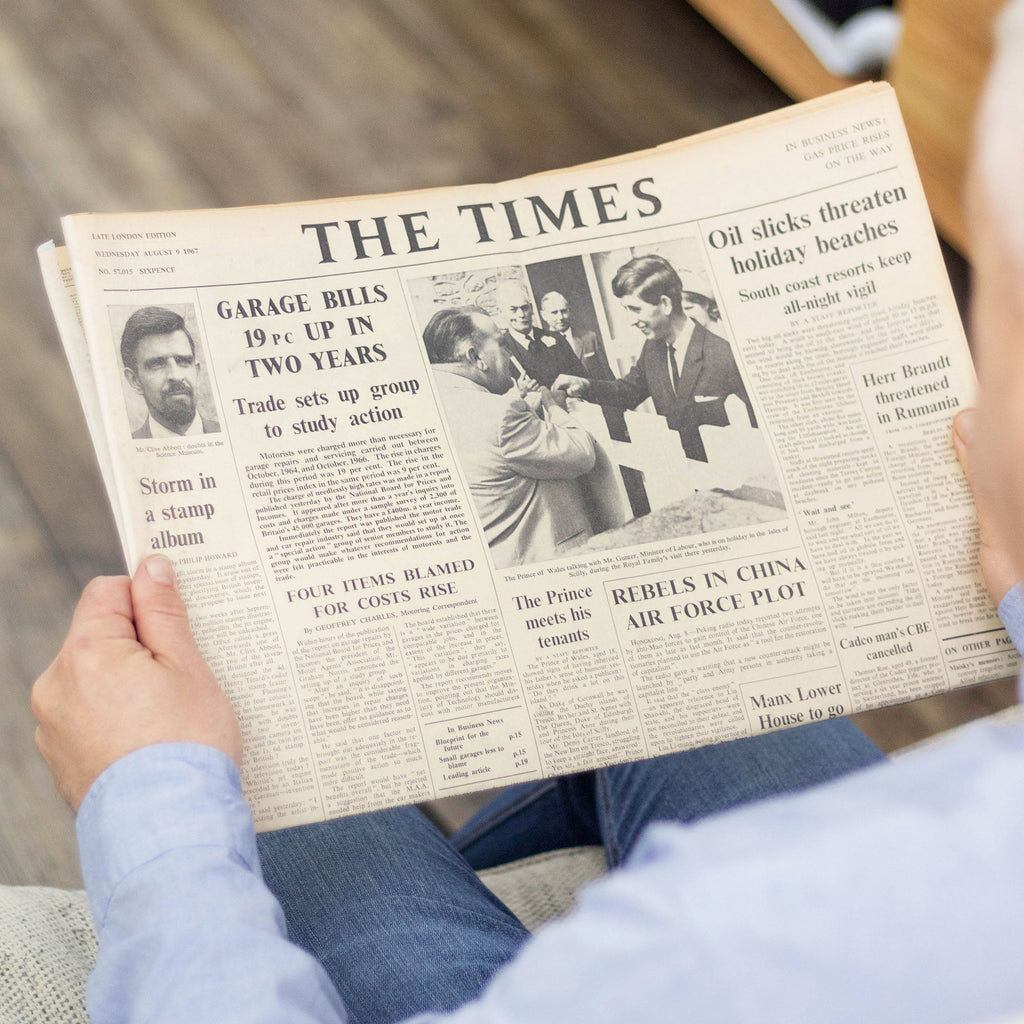 Original Newspaper Day You Were Born