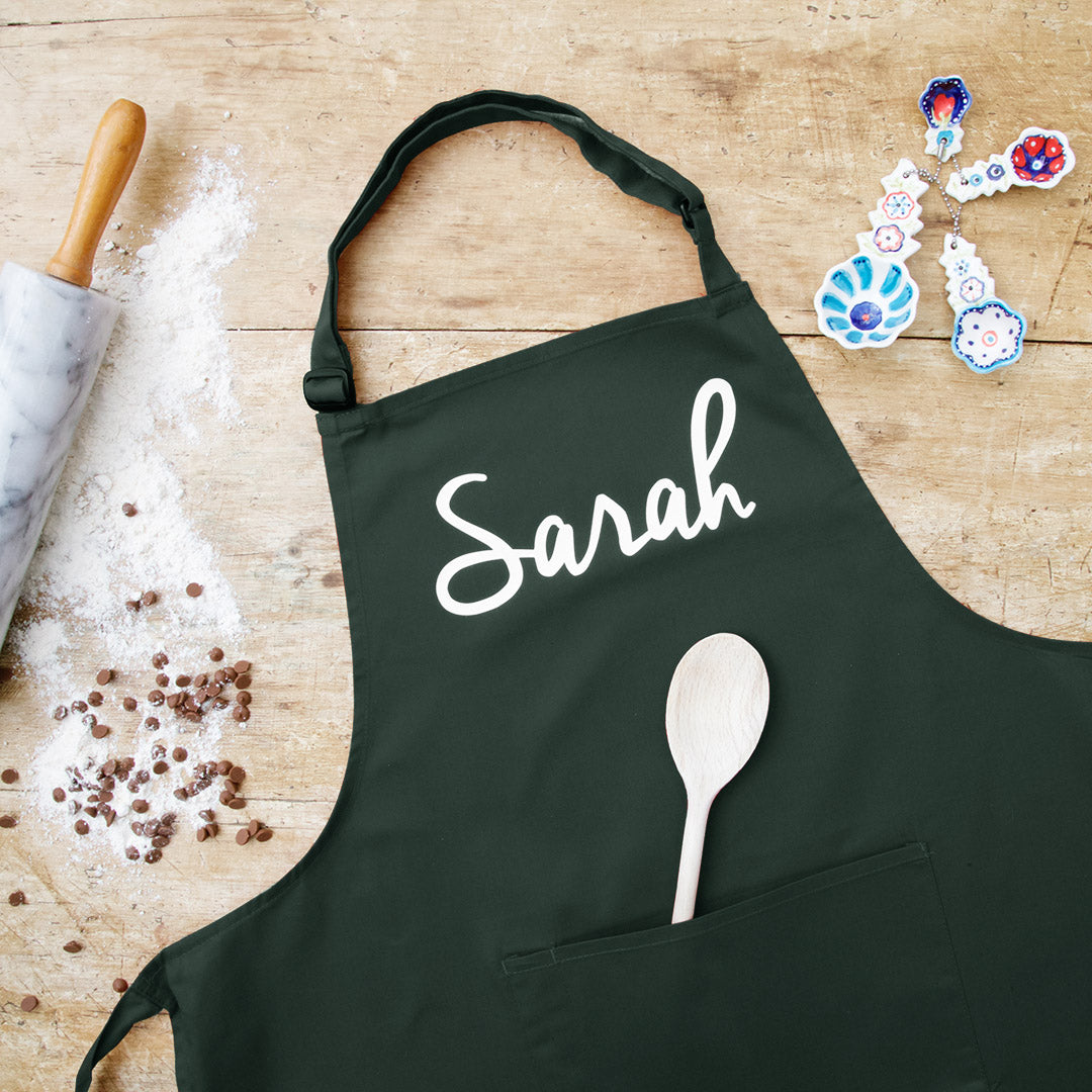Personalised Apron in Green