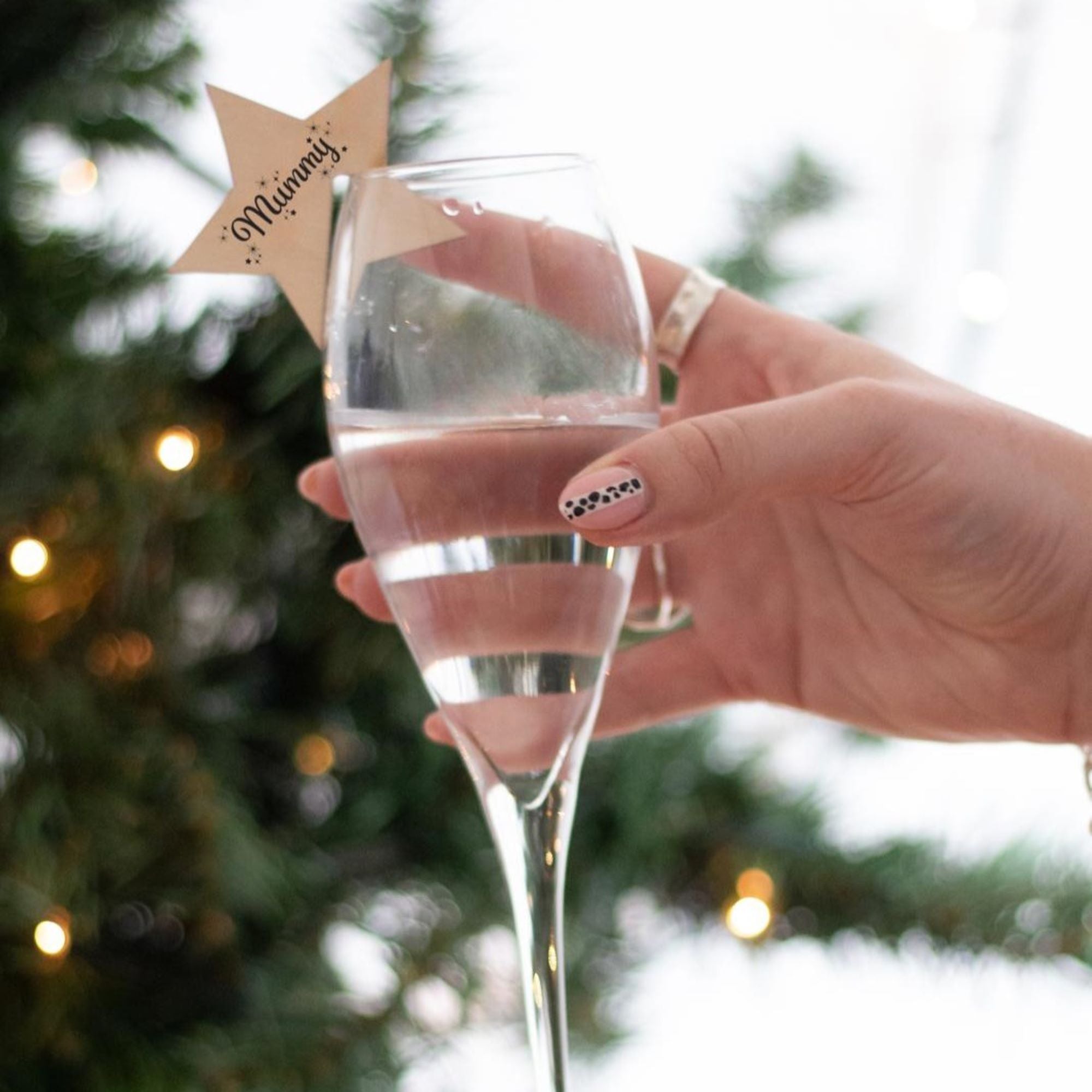 Personalised Wooden Star Glass Markers