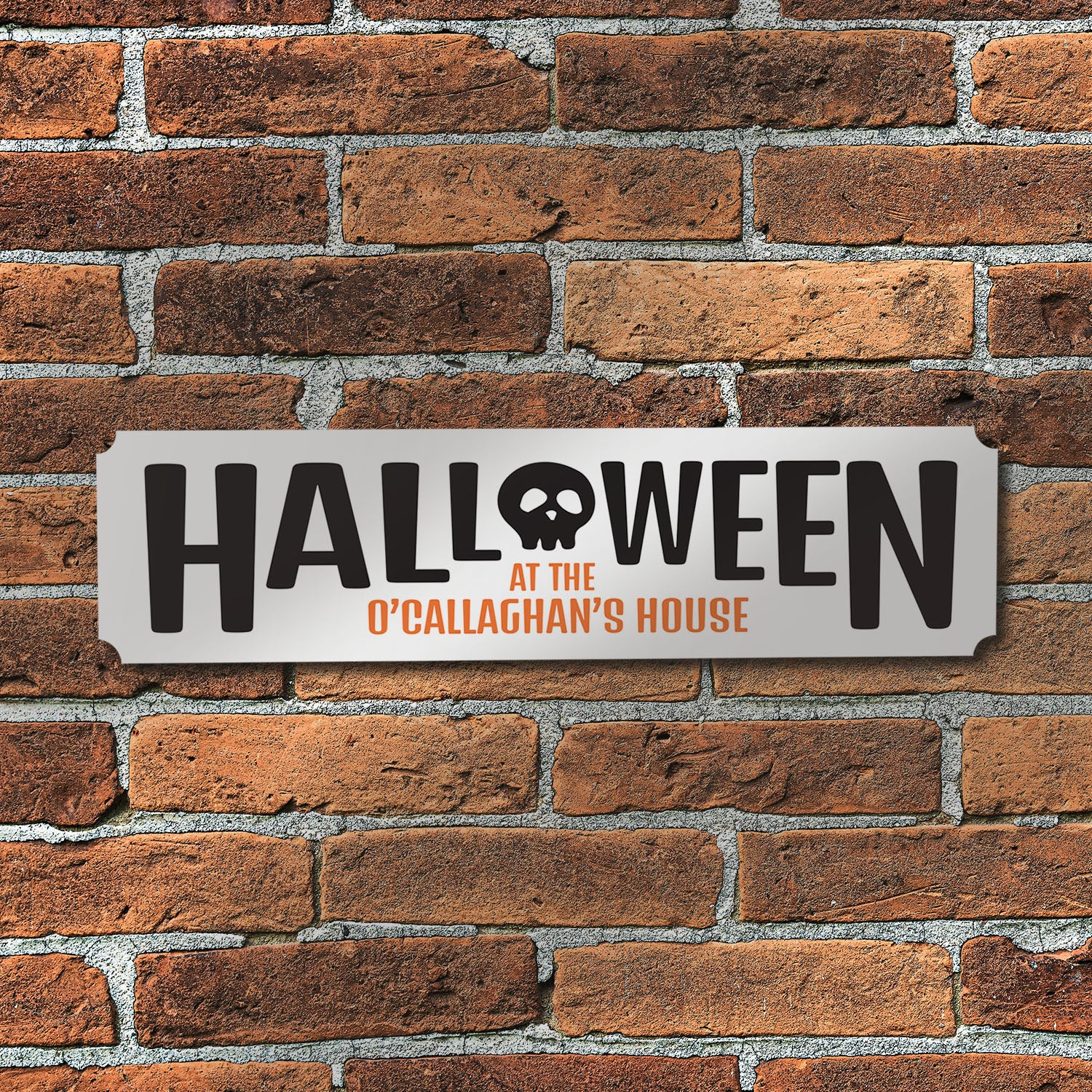 Personalised Halloween House Sign in Black