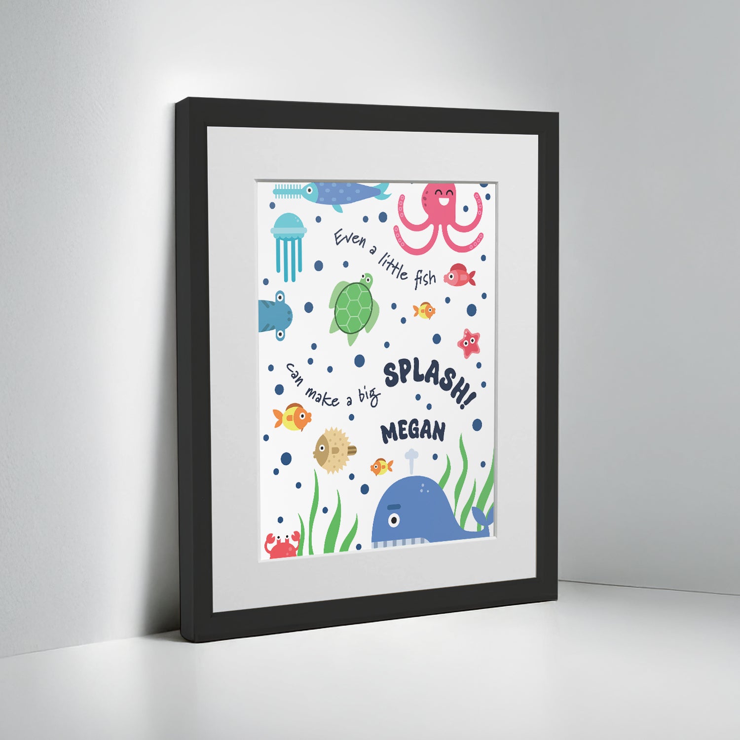 Personalised Under the Sea Children’s Nursery Framed Print