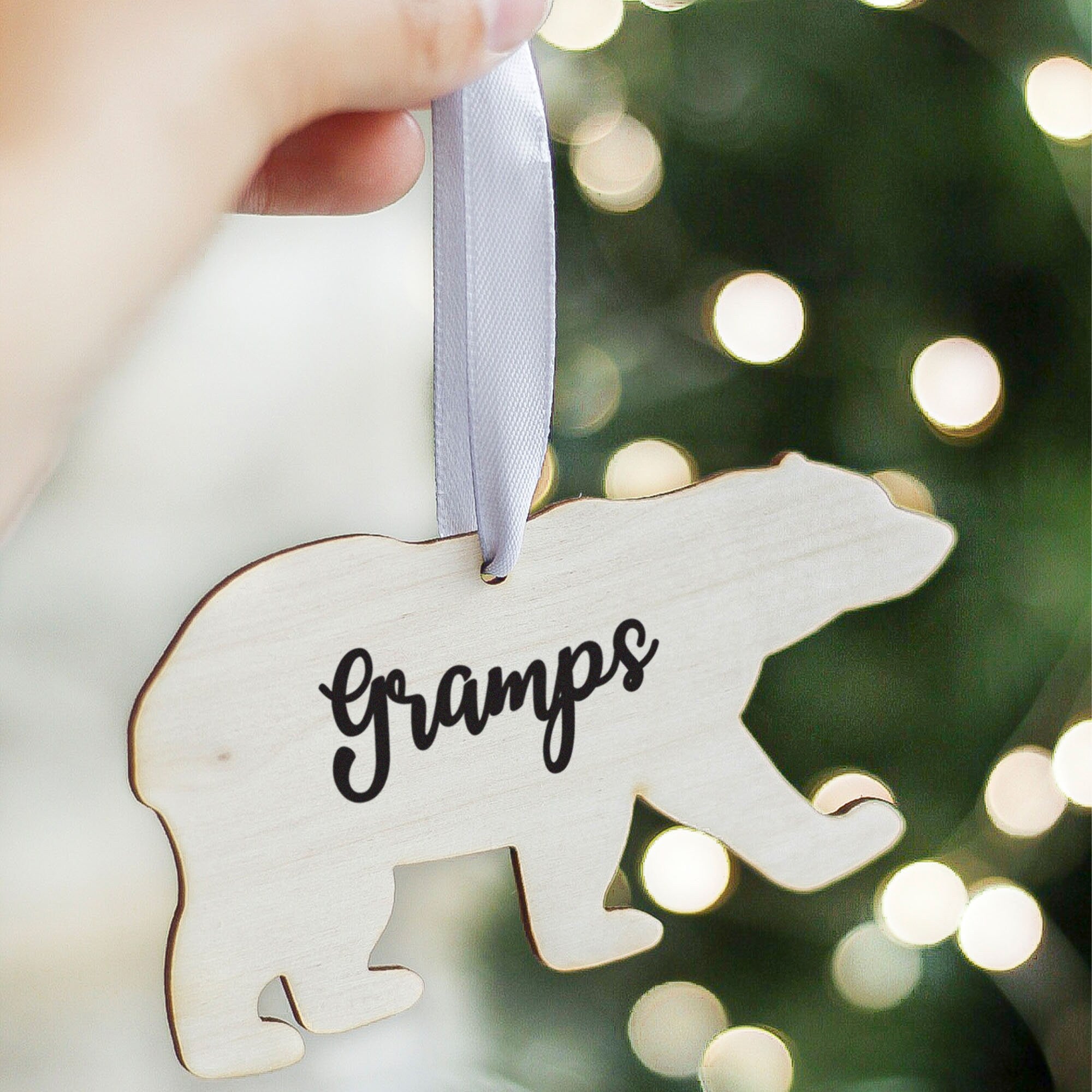 Set of 3 Personalised Family Christmas Decorations