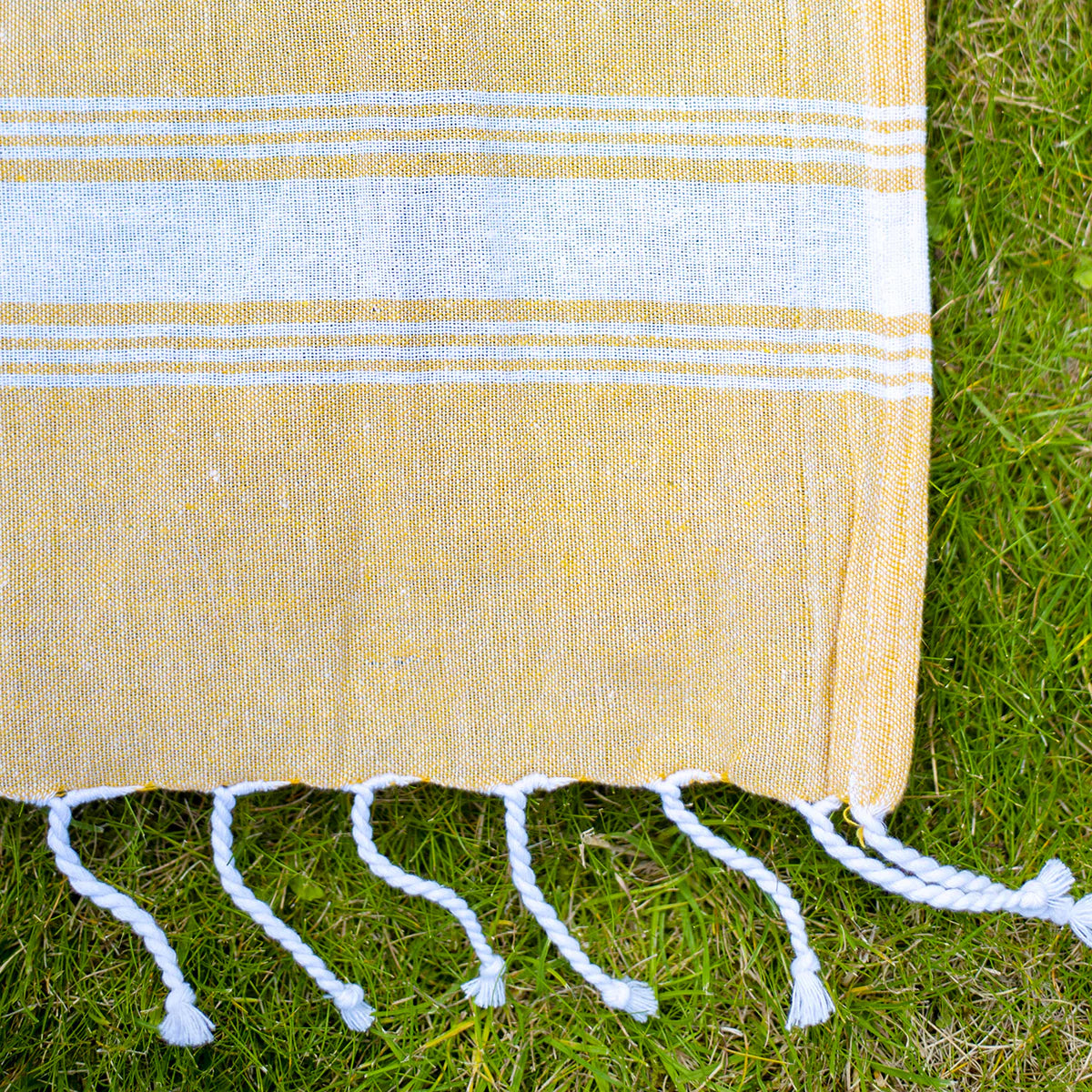 Personalised Square Yellow Picnic Blanket